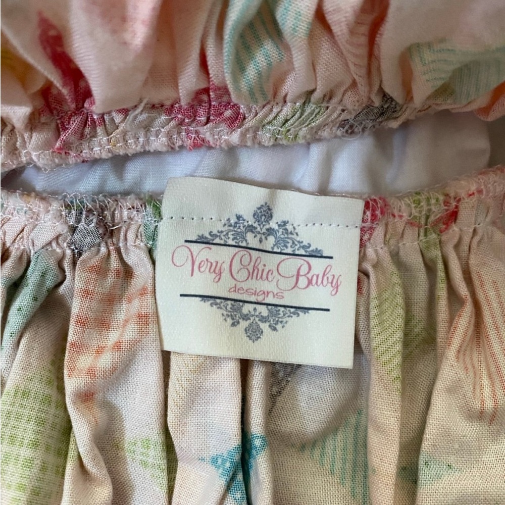 Custom pinafore MJC halter dress remake 3t Colorful Patchwork Kids - Picture 4 of 5